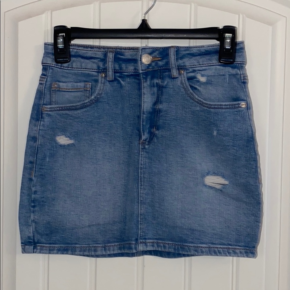 Garage Denim Mini Skirt
